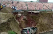 SUV plunges 15-20 feet deep after service road along Agra-Lucknow expressway caves in